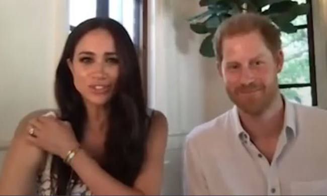 Meghan Markle and Prince Harry volunteer at LA school charity event